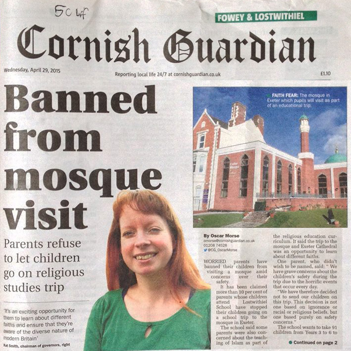 Kat was *not* banned from a mosque